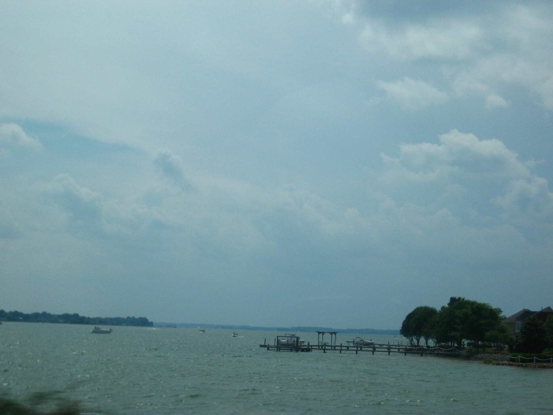 Lake Norman shoreline in Davidson, North Carolina