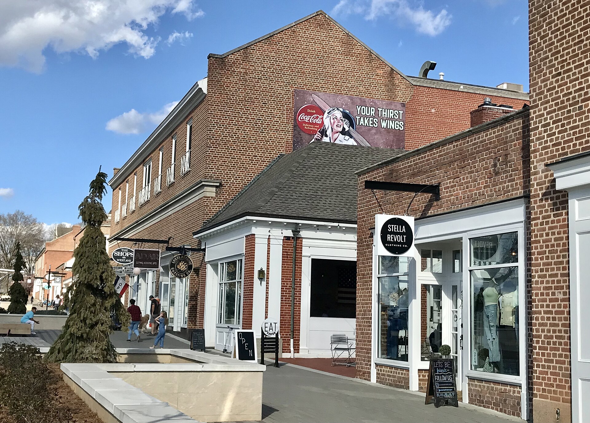 Shops along West Avenue in downtown Kannapolis