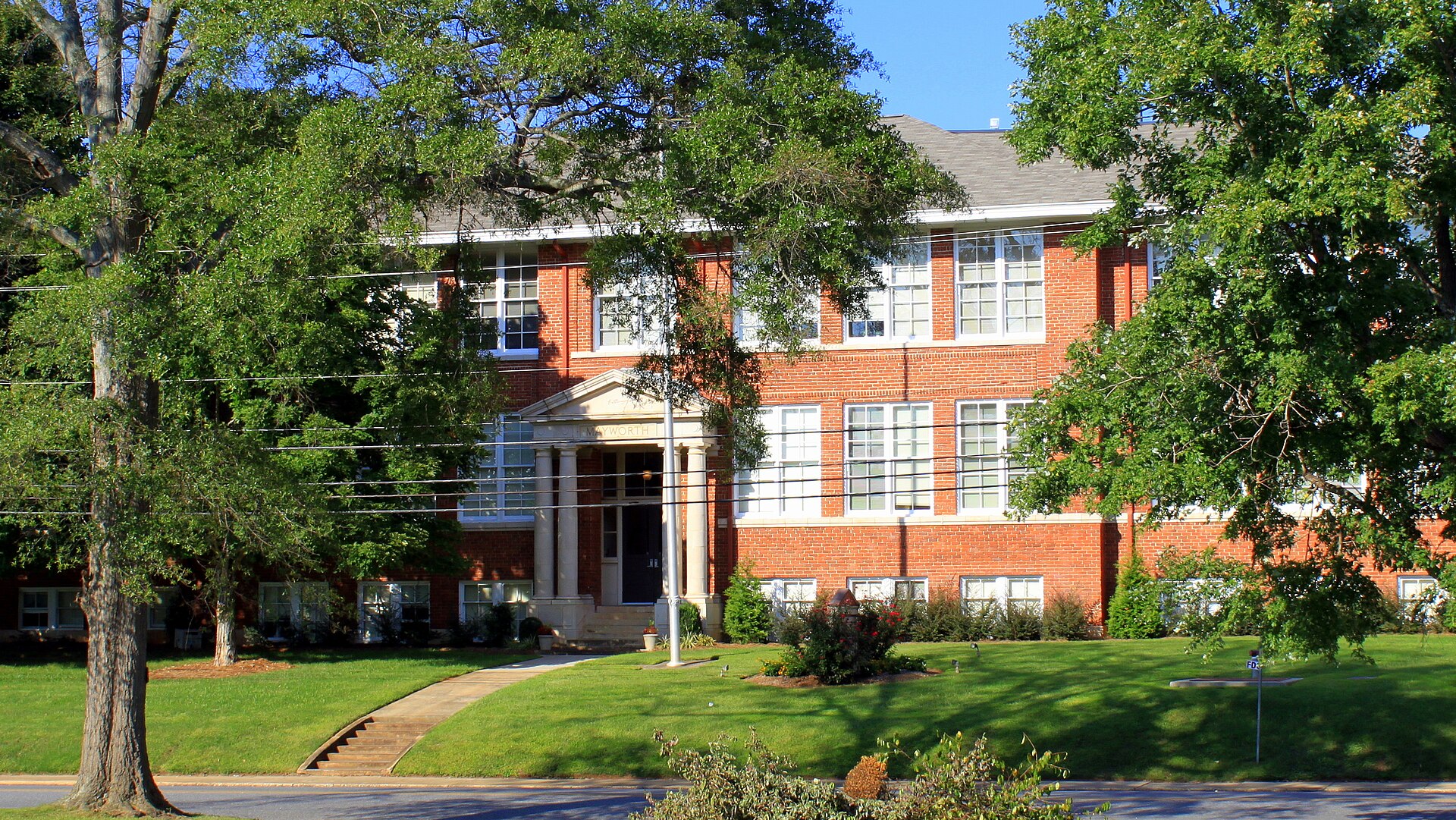 The historic Mayworth School in Cramerton