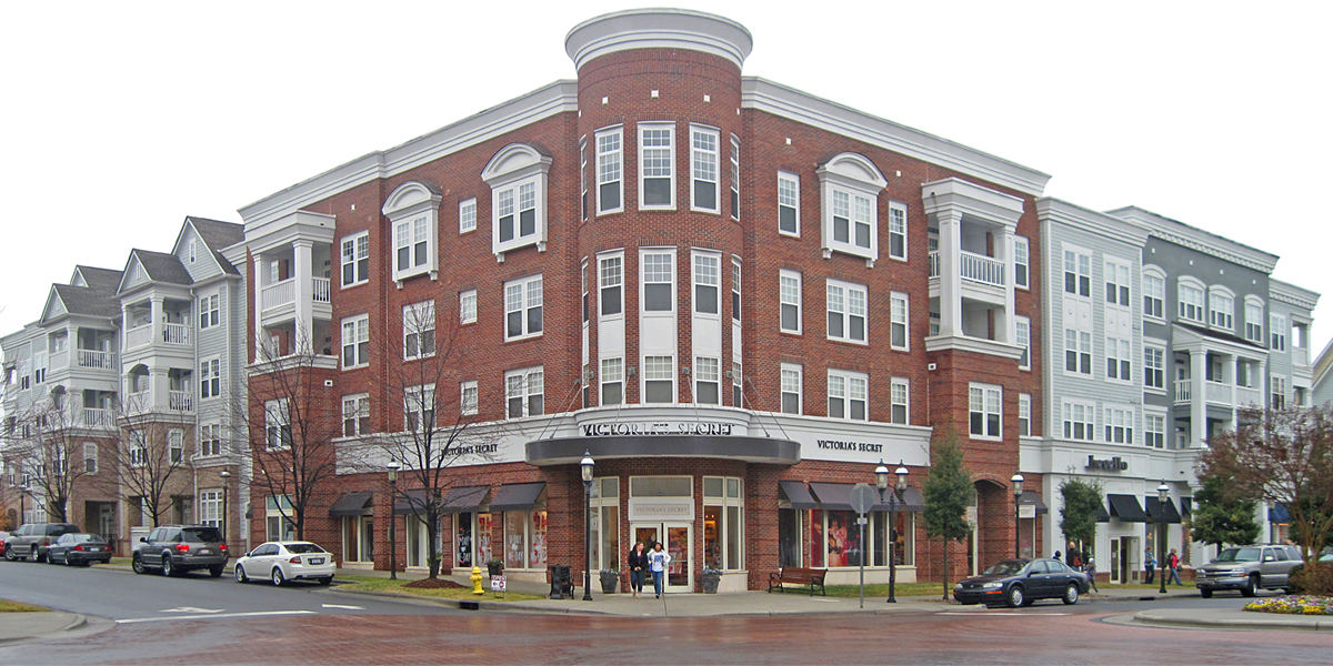 Panorama of the mixed-use Birkdale Village town center