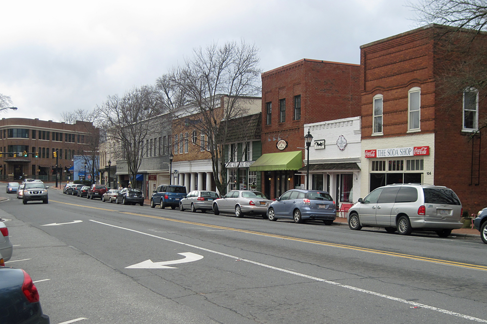 Downtown Davidson commercial street