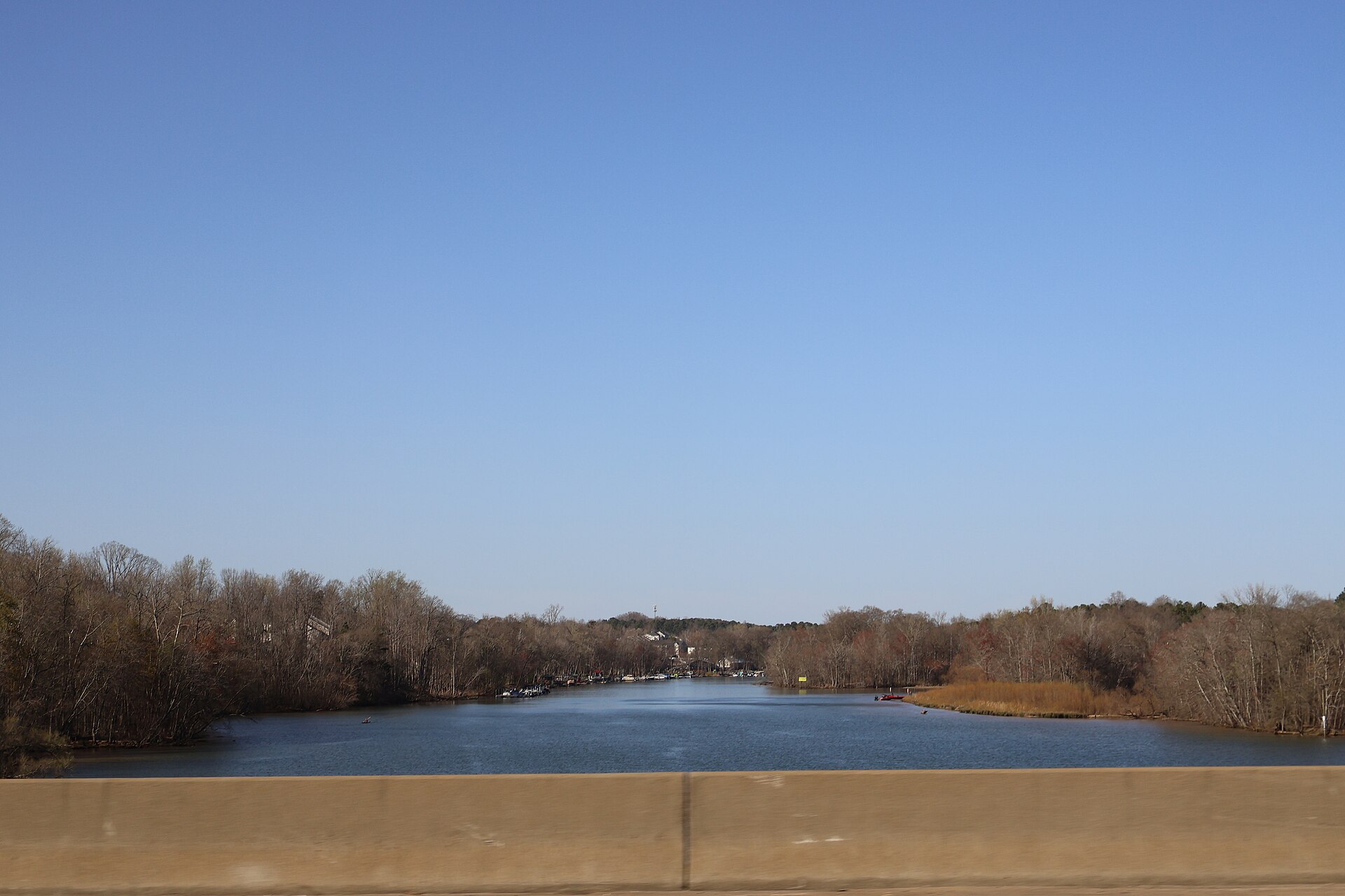 The Catawba River in Mecklenburg County, North Carolina