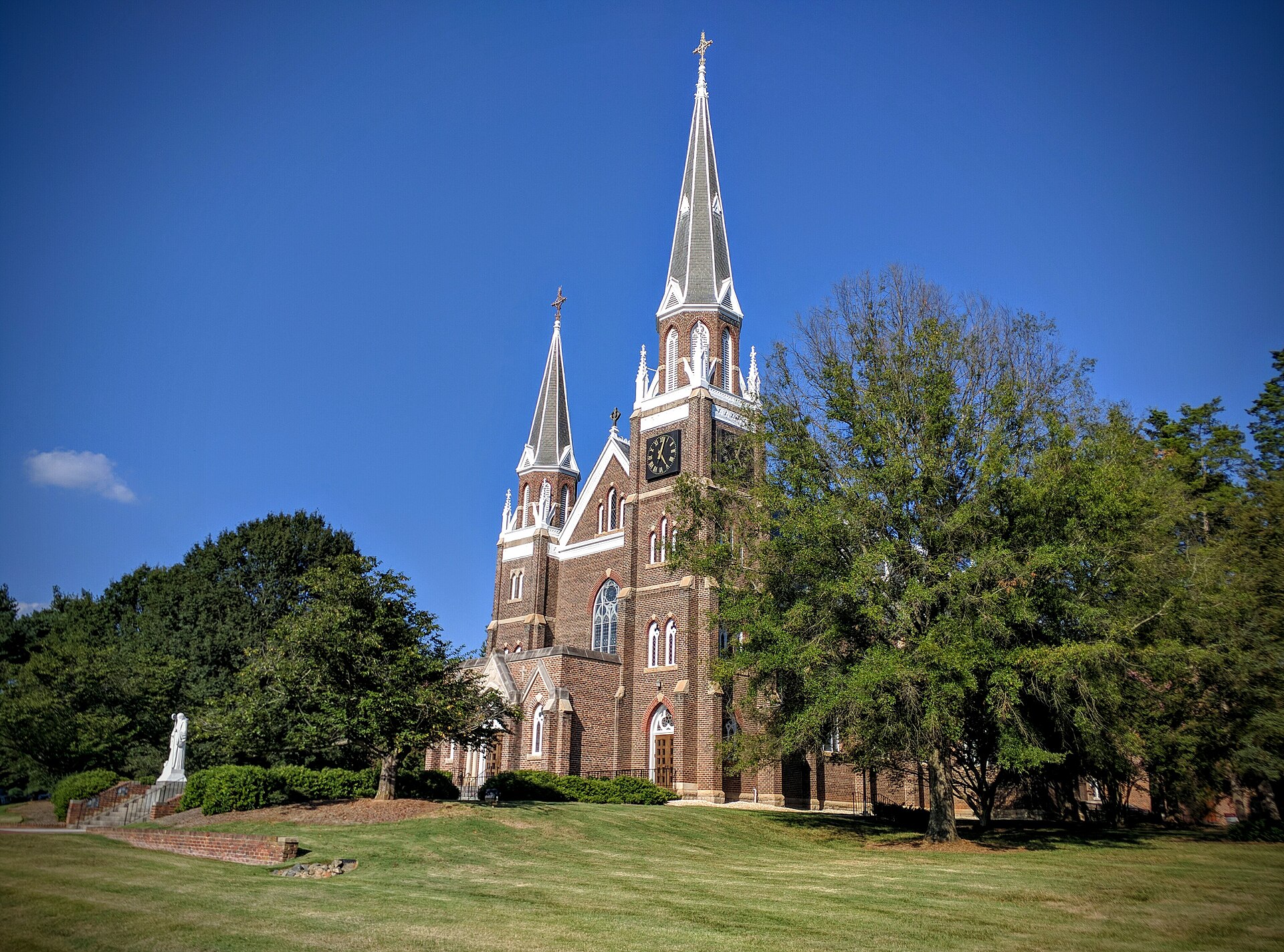The cathedral at Belmont Abbey College